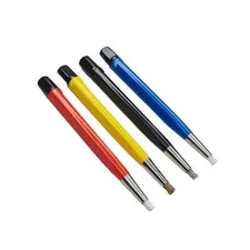 Pack of 4 Fiber Glass Scratch Brush Pencil Clean Remove Rust Dirt Jewelry Watch