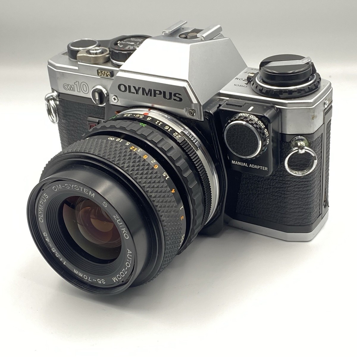 Olympus OM-10 Film Camera S. ZUIKO 35-70mm f3.5-4.5 Lens
