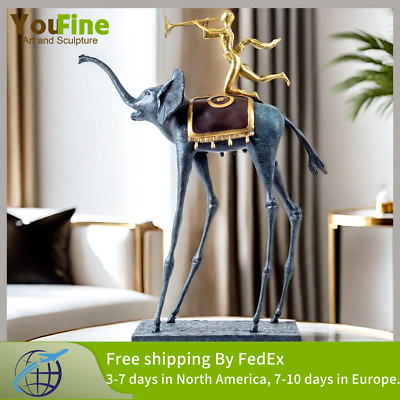 Triumphant Elephant Bronze Sculpture Salvador Dali Bronze Statue For Home Decor