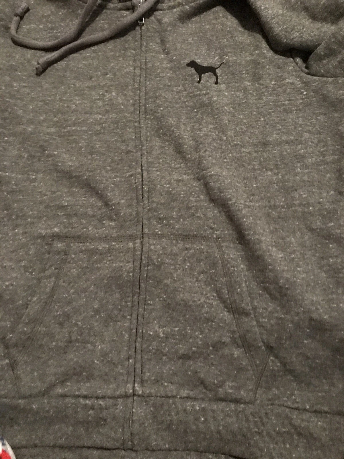 UNDERCOVER Felpa con cappuccio Victoria’s Secret Love rosa full zip media nuova con etichetta grigia