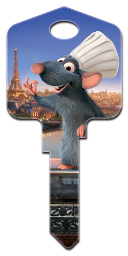 CUTE @@ DISNEY PIXAR Ratatouille House Key Blank for Kwikset KW1 KW10 KW11 - Picture 1 of 2