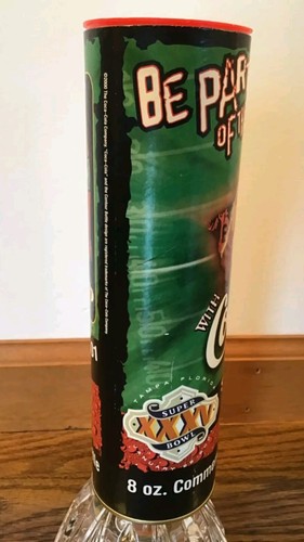 Vintage 2001 Coca Cola Super Bowl XXXV Full Sealed Bottle In Tube Ravens Giants - Picture 14 of 24