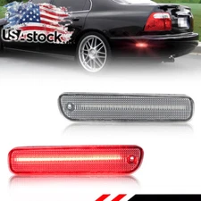 2X Clear Red LED Rear Side Marker Lights For 94-97 Honda Accord & 92-96 Prelude