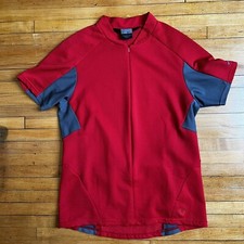 Nike Sphere Dry Mens Cycling Jersey Large Red Full Zip