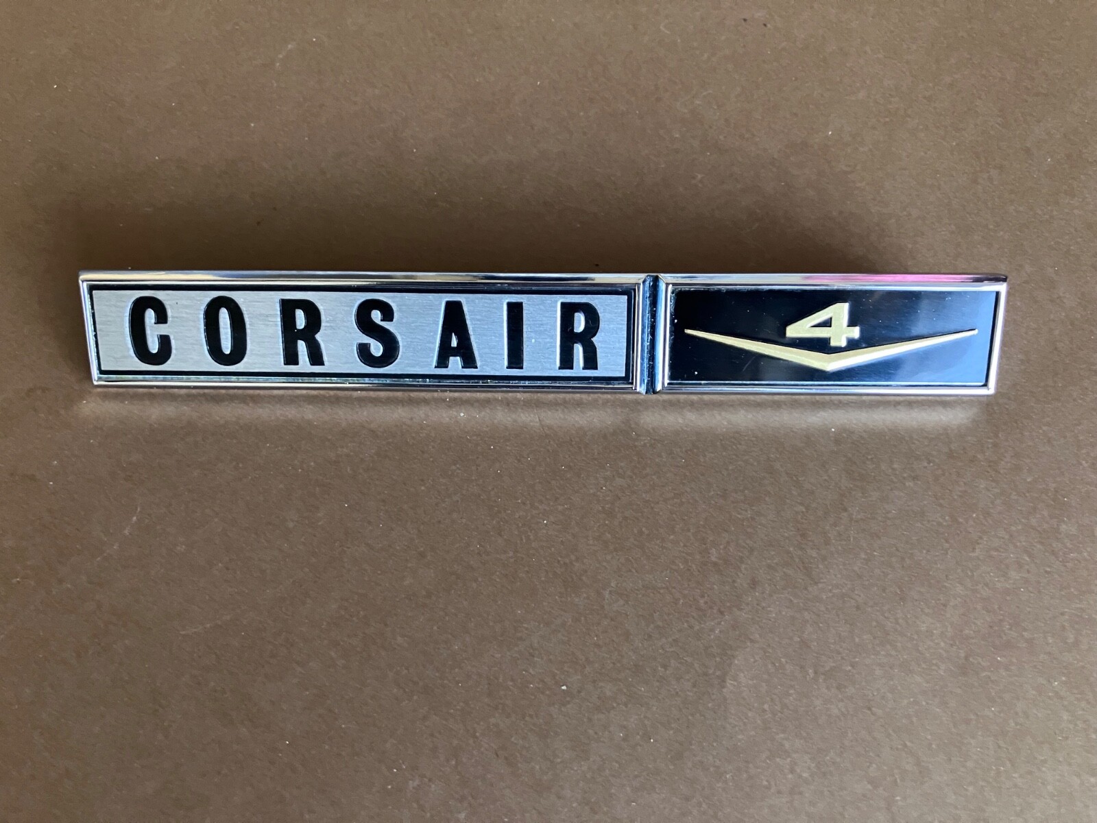 Ford Corsair V4 120E/ Deluxe Rear Nameplate Trunk Boot Emblem Badge 1965-1970
