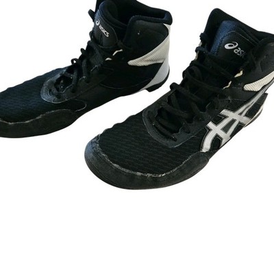 ASICS MEN'S MATFLEX 7 WRESTLING SHOES BLACK WHITE