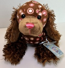 Webkinz Spotted Spaniel With Code Tags Sealed Unused Plush Toy Brown Pink 8"