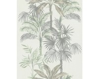 Vliestapete 82457 Leyla Jungle Grau-GrüN