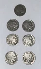 Lot of (7) BUFFALO Indian Head Nickel Coins FULL Dates All Different Years Or MM