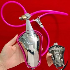 Bondage Male Chastity Belt Cage Lock Adjustable Underwear Self Control Restraint