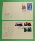 DR WHO 1981 CHINA PRC 2 FDC ROCK FORMATION  R64467