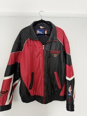 Pro Player Vintage NBA Lederjacke Atlanta Hawks Gr. XL