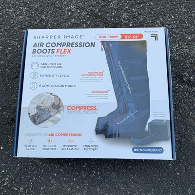 Sharper Image Air Compression Boots Flex Leg Recovery System Small/Medium