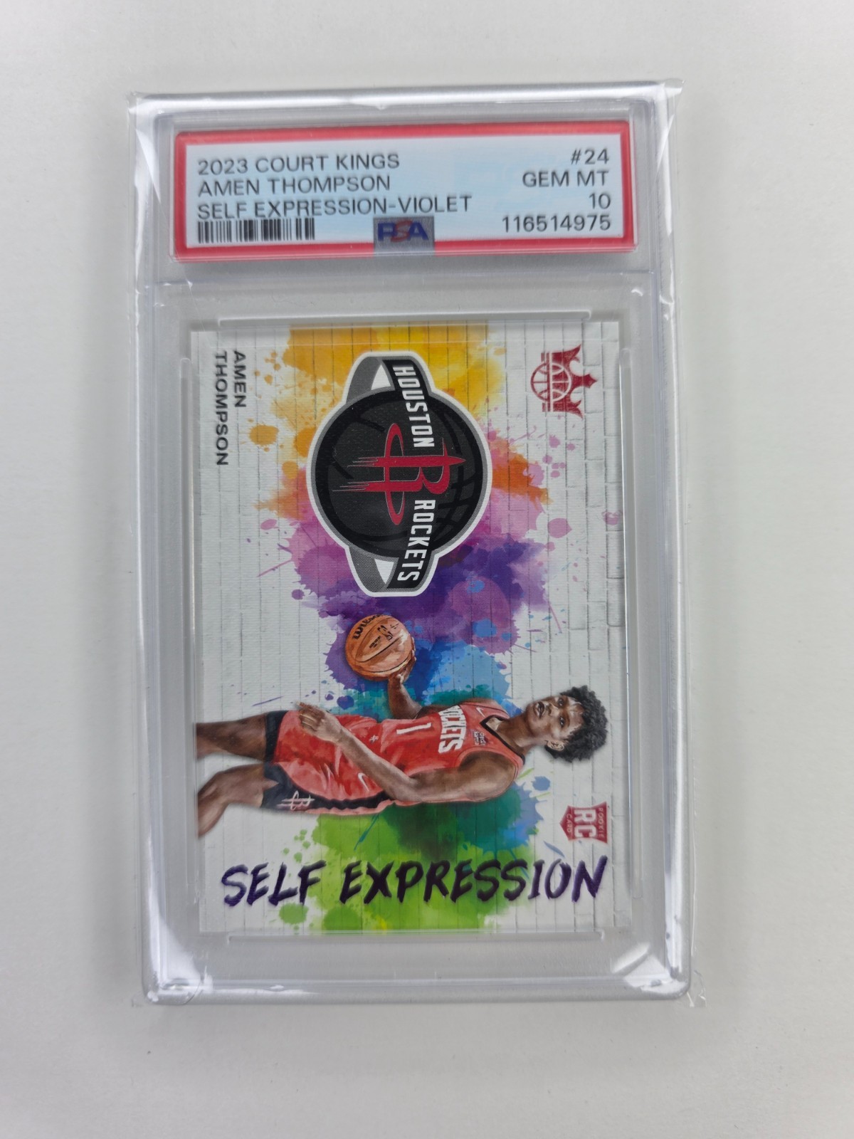 2023 Amen Thompson court kings SELF EXPRESSION VIOLET /49 PSA GEM MINT 10 !! 🔥