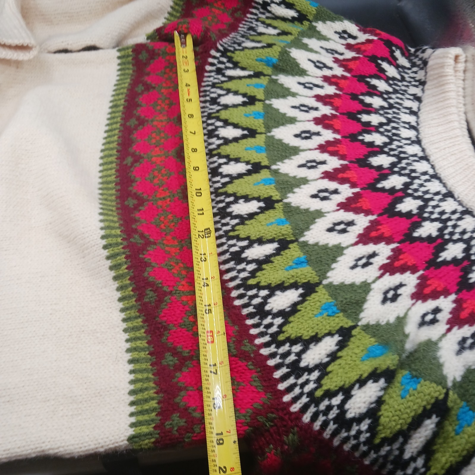 WILLIAM SCHMIDT MultiColor Patterned Sweater Sz L… - image 8