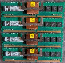 Lot of 4 Kingston UW728-IFA-INTCOS 1GB PC2-4200F DDR2 533MHz 2Rx8 ECC RAM Memory