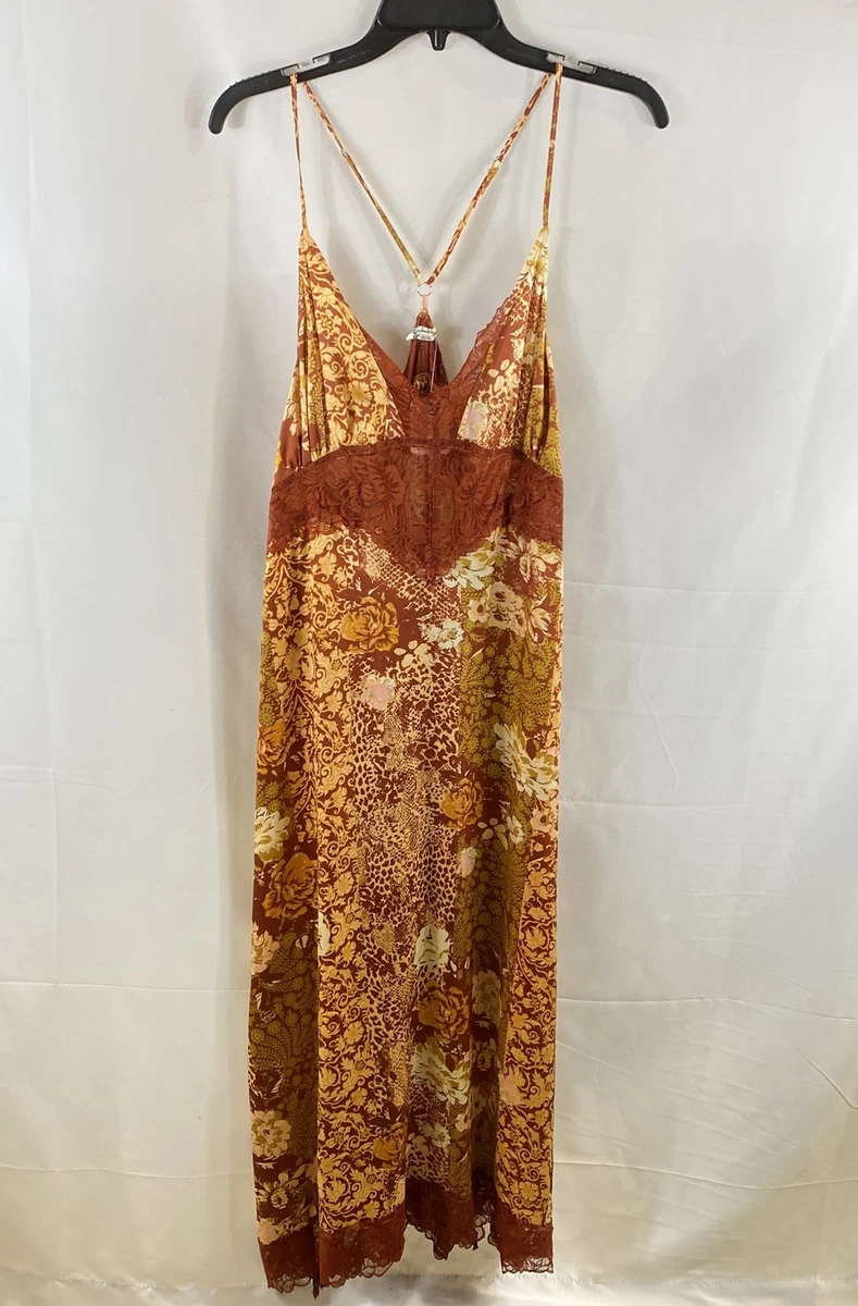 strapless open back dress Free People Party Crasher Midi Slip BlackCombo / L main image 1