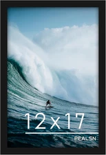PEALSN 12X17 Picture Frame Black, Photo Frame for Wall Mounting Display Horizont