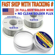3X Quality Metal Cased Rosin Soldering Flux Paste Solder Wire Welding Grease