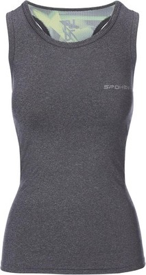 SPOKEY Damen Tanktop Fitness Sportshirt Modo Top, Grau, M