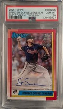 2025 Topps 1990 Topps Baseball Autographs Series 2#90B2-SS Spencer Schwellenbach