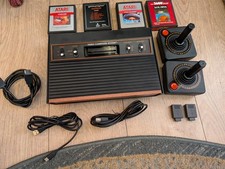 Atari 2600+ Console & Wireless Controllers & Games Bundle