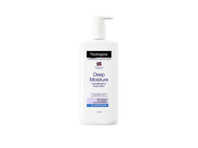 Neutrogena DEEP MOISTURE Hypoallergenic Body Lotion 13.5 fl oz Fragance Free NEW