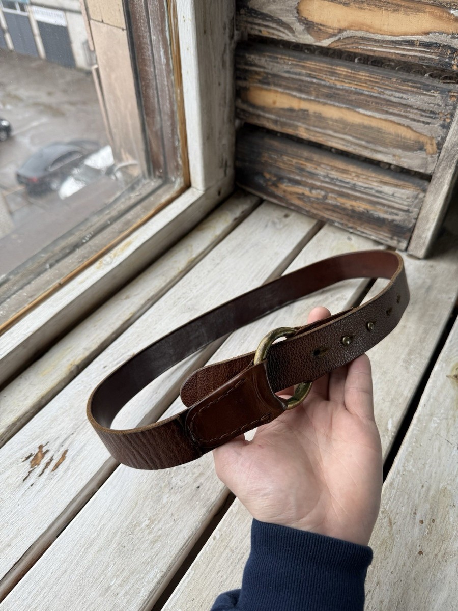 Handmade Y2K western belt Y2K Vintage 90s Leather Cowboy belt Handmade USA Men main image 4
