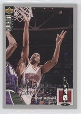 1994 Upper Deck Collector's Choice Silver Foil Signature Scott Williams #343 1s8