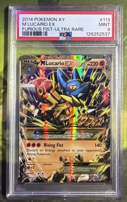 M Lucario EX 113/111 Secret Rare - XY Furious Fists - PSA 9 MINT