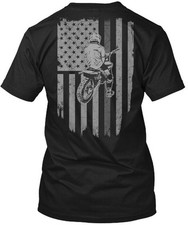 Usa Motocross T-Shirt Made in the USA Size S to 5XL