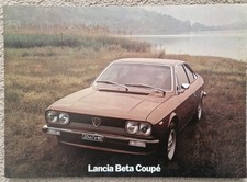 LANCIA BETA COUPE Car Sales Brochure  1600  2000 