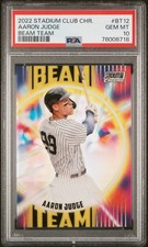 2022 Topps Stadium Club Chrome Beam Team #BT12 Aaron Judge Beam Team PSA 10