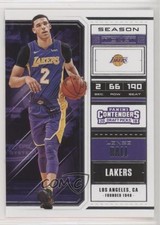 2018 Panini Contenders Draft Picks Season Ticket Lonzo Ball (Purple Jersey) 2u3