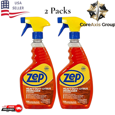 #ad #ad Zep Heavy Duty Citrus Degreaser and Cleaner 24 oz each Pack of 2 Fast Shipping $12.99