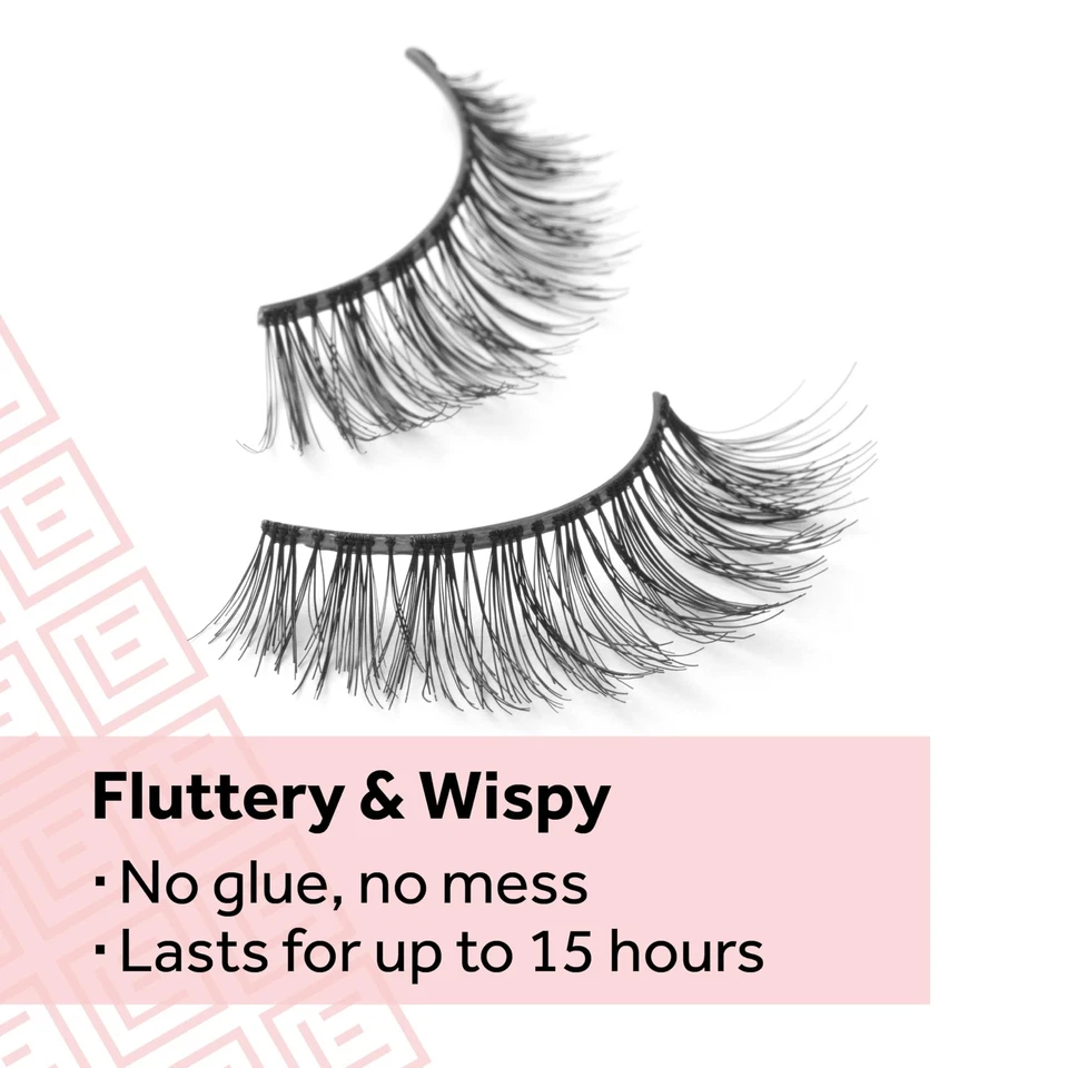 Eylure No 117 Pre Glued False Eyelashes Twin Pack Wispy Everyday Glam - Image 4 of 4