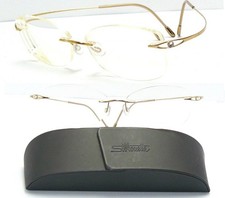 Silhouette BRILLE RANDLOS 6756 20 GOLD 5553 6040 TITAN FASSUNG 5599 minimal ART