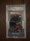 1986 fleer michael jordan 57 PSA 8