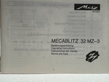 #A1458-Metz 32 MZ-3 , Anleitung , instroctions, instrucciones, Manuale utente