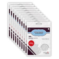 Scrapbook Adhesives White 3D Foam Squares 1/4-Inch x 1/4-Inch 308pk