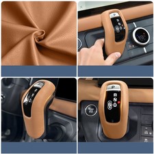 Leather Gear Shift Knob Cover Accessories Trim For Land Rover Defender 2020-2025 Leather Gear Shift Knob Cover Accessories Trim For Land Rover Defender 2020-2025