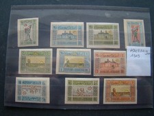 10 TIMBRES AZERBIDJAN - 1919 ANNEE COMPLETE - N*