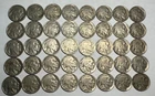 ROLL of 40 full date Indian Head BUFFALO NICKELS. Exact coins shown. #03
