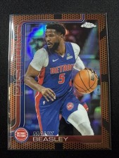 MALIK BEASLEY 2025-26 Topps Chrome Basketball Refractor #36 NBA Pistons  