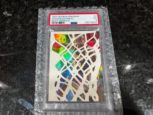 🥶1997-98 Skybox SILKY SMOOTH Shaquille O’Neal # 4 / Lakers SSP RARE psa 5🥶