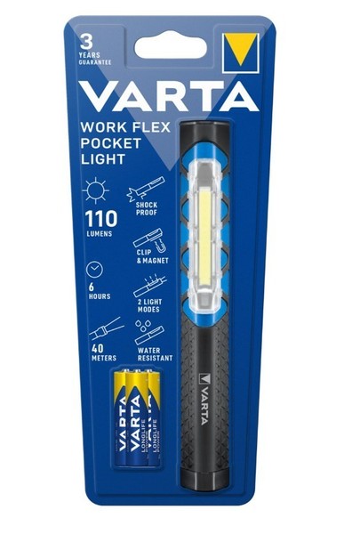 Varta Taschenlampe Work Flex Pocket Light 3AAA 17647 Work Flex Serie Inkl. Batt.-image