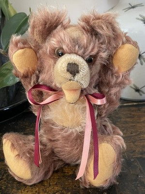Kleiner antiker Vintage Steiff o.ä. Zotty Teddybär um 1950