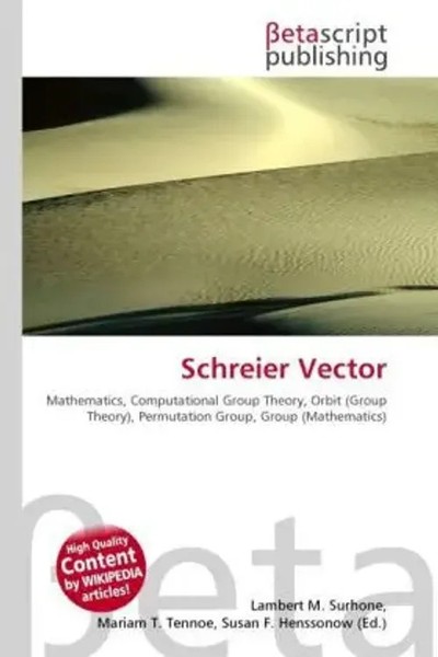Lambert M. Surhone (U. A.) | Schreier Vector | Taschenbuch | Englisch (2026)-image