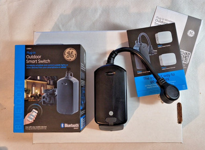 GE Plug-in Outdoor Smart Switch - On / Off / Timer - BLUETOOTH - Smartphone App