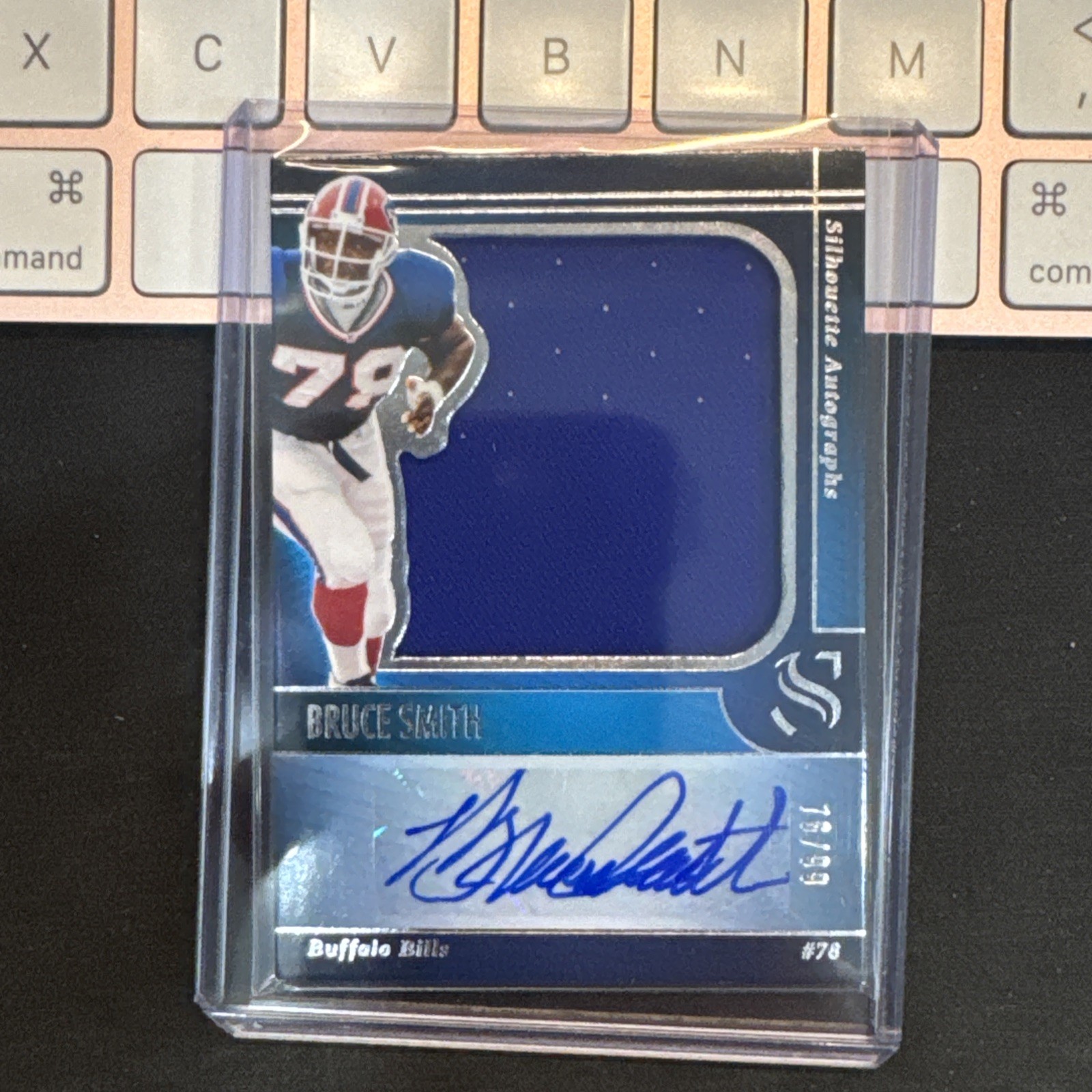 2025 Panini Silhouette Football Bruce Smith Buffalo Bills Patch Auto /99